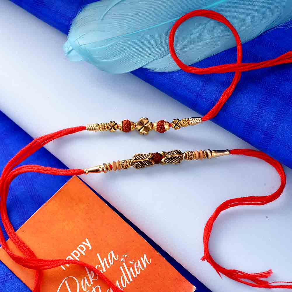 Set of 2 Rudraksh rakhi