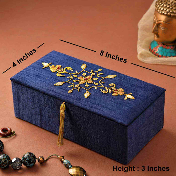Gorgeous Zari Jewellery Box, Almonds & Chocolate Box Hamper