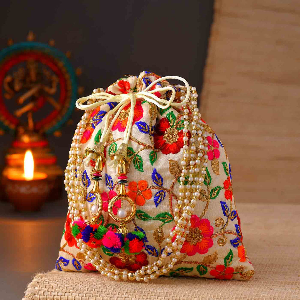 Multicolored Embroidery Potli Bag