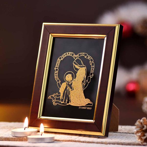 Mary & Jesus Divine Gold Frame