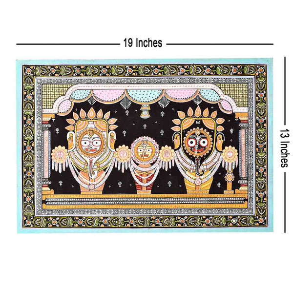 Lord Jagannath Colourful Regal Painting (13*19 Inches)