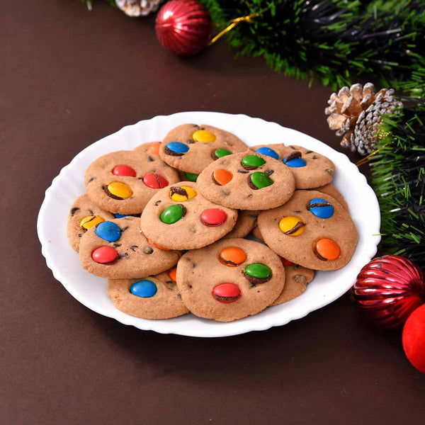 Delightful Combo Of Gems Cookies & Chocolate Tray