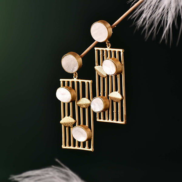 Beautiful Caged Gold Earrings