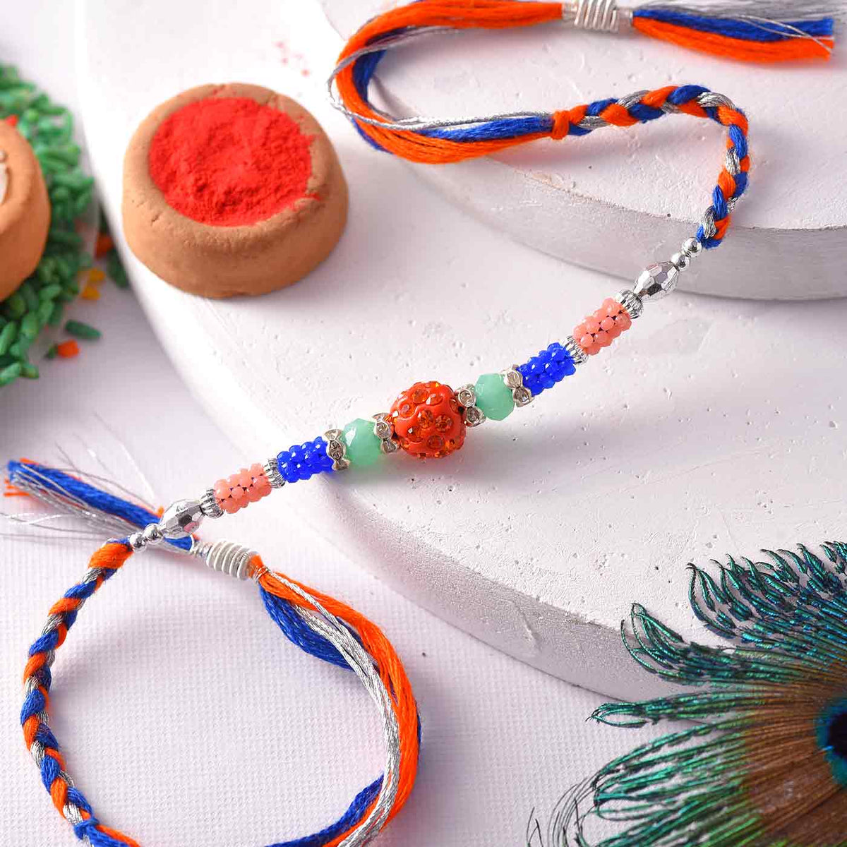 Designer Rudraksha Rakhi