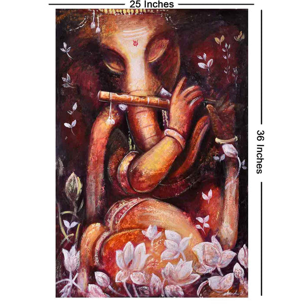 Ganesha Modern Art Canvas Painting
