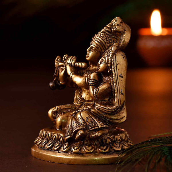 Soulful Love Radha Krishna Brass Idol