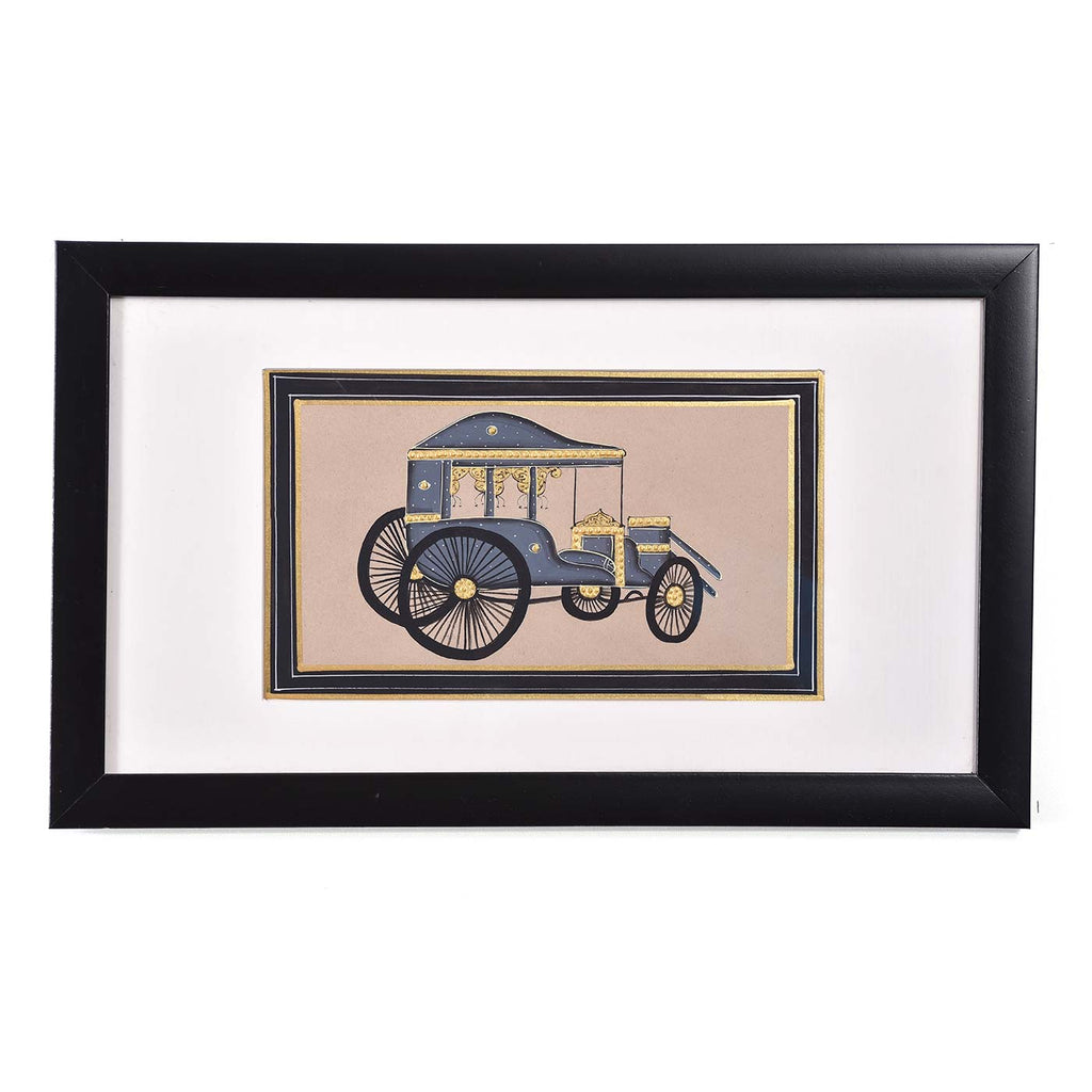 Framed Company Painting Of  Royal Carriage (17.5*10.5 Inches)