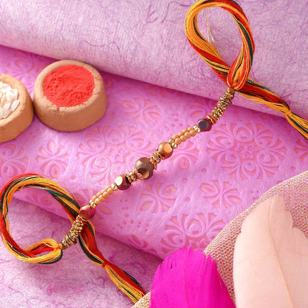 Beads Work Traditional Rakhi