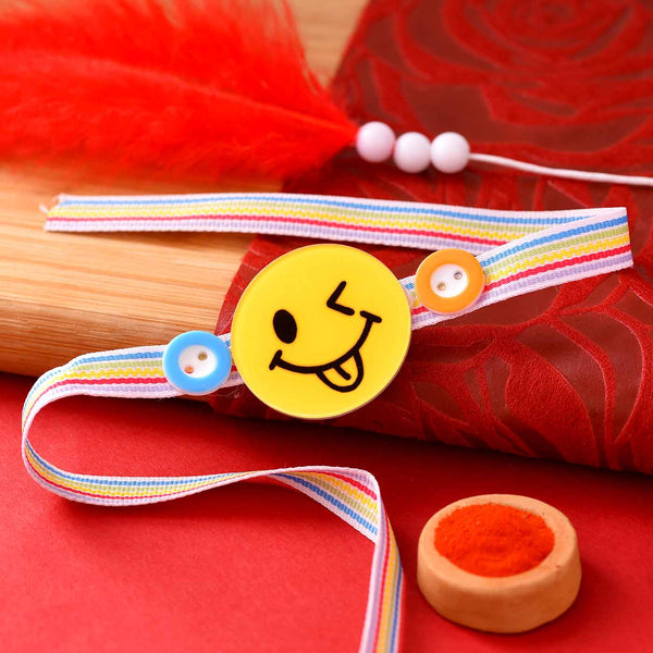 Awesome Smiley & Buttons Rakhi