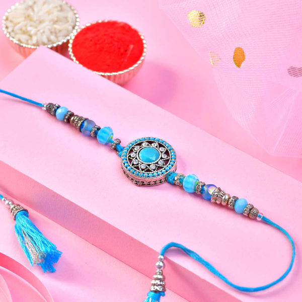 Celestial Orange Bar Rakhi Treat