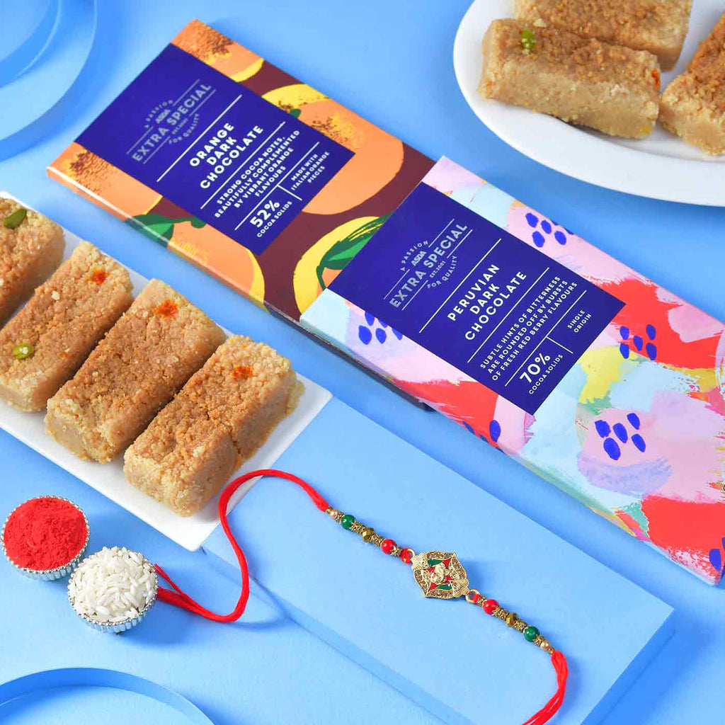 Rakhi Radiance: Milk Cake & Dual Dark
