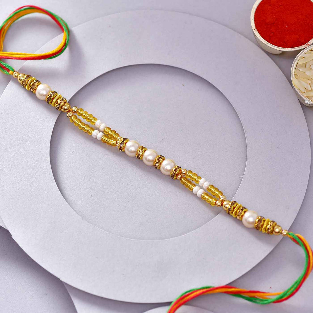 Stunning Beads & Pearl Rakhi