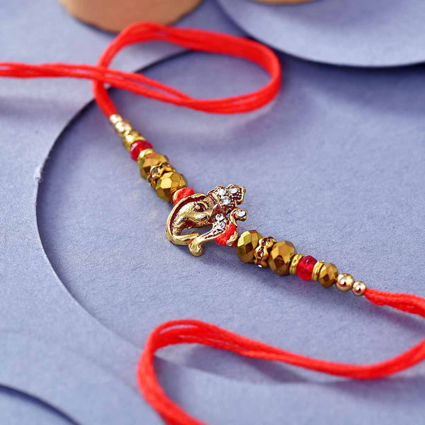 Sacred Ganesha & Beads Rakhi