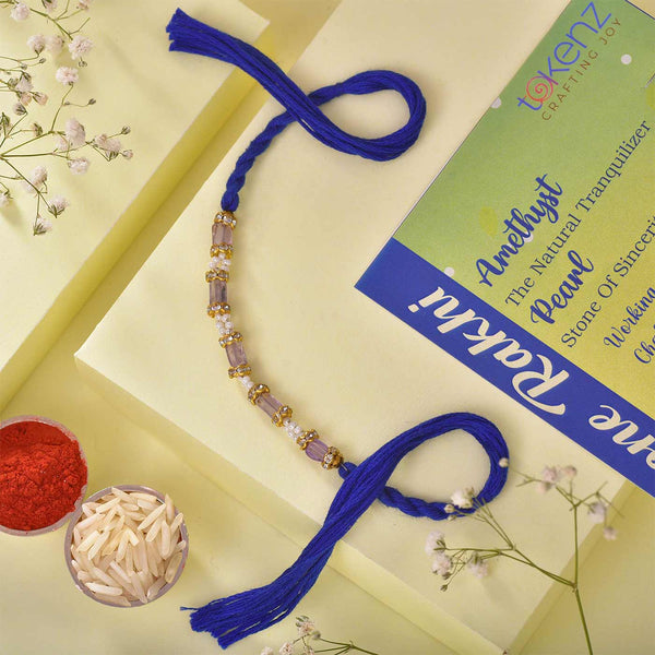 Tranqualizer Stone Amethyst Rakhi