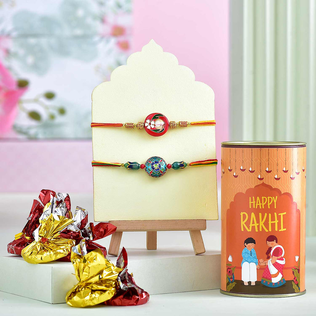 Rakhi with Chocolate Hamper