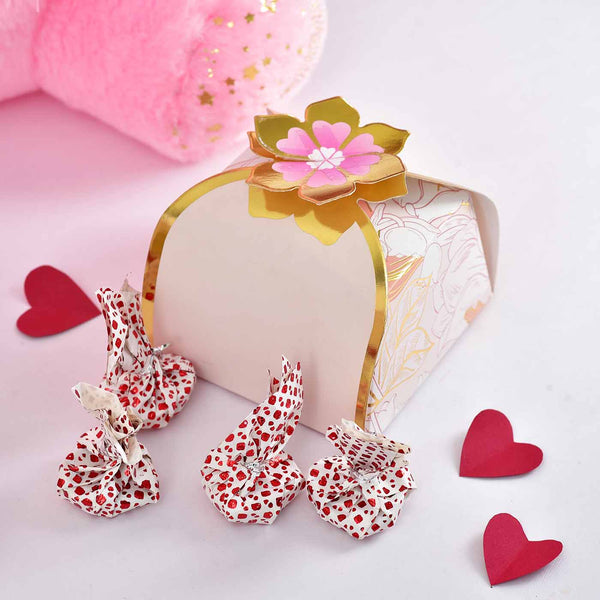 Cute Pink Teddy Bear,  Season Of Love The Royal Gift Parfum & Homemade Chocolates Pack