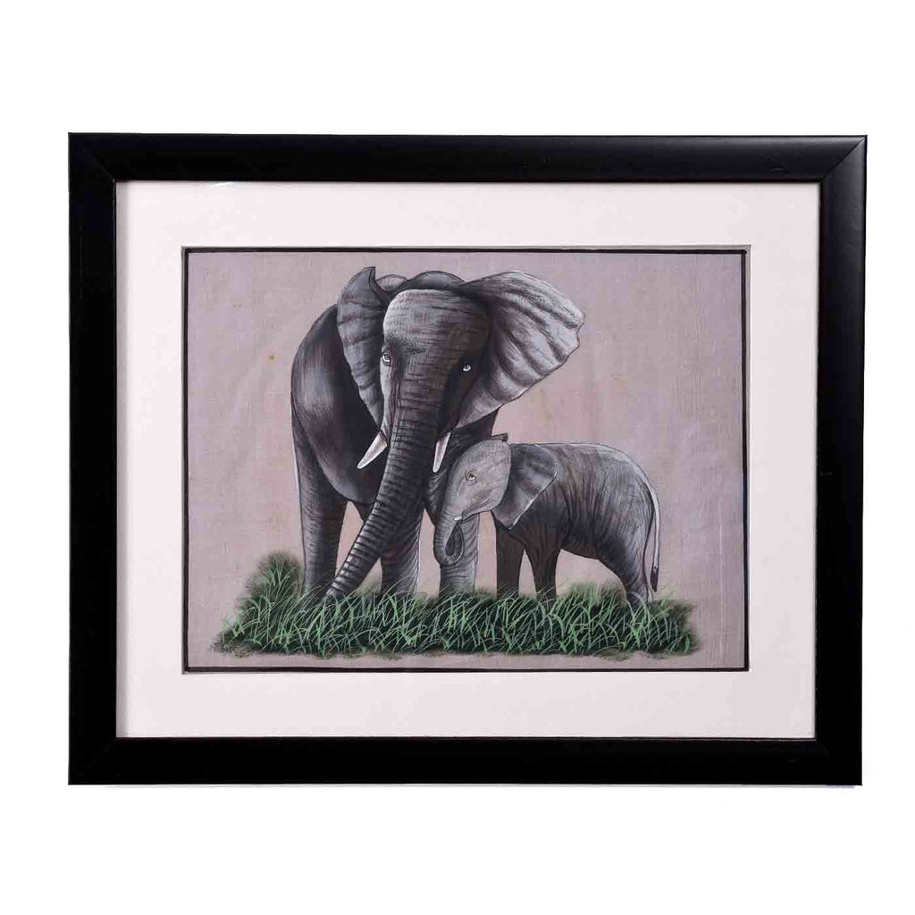 Majestic Elephant Painting (16.5*13.5 Inches)