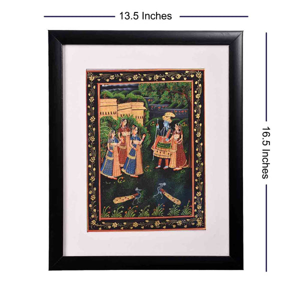 Intricate Kishangarh Painting (13.5*16.5 Inches)