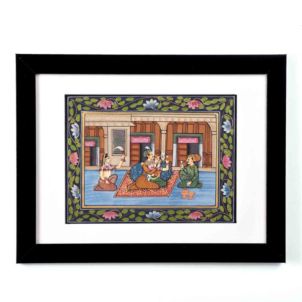 Framed Painting Of Mughal Era (13.5*10.5 Inches)