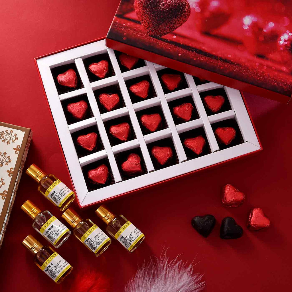 Perfume Miniatures With Amazing Chocolate Box