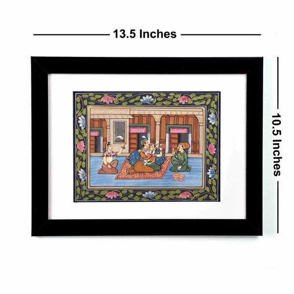 Framed Painting Of Mughal Era (13.5*10.5 Inches)