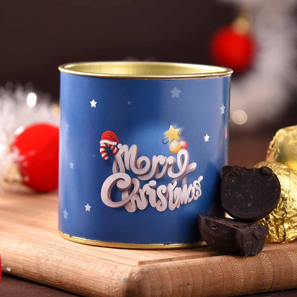 Delicious Truffle Can With Handcrafted Papier Mâché Christmas Bells