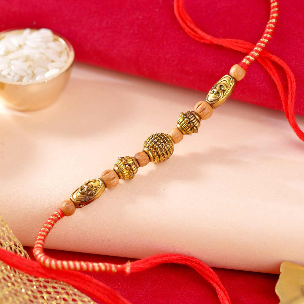 Antique Beads Rakhi