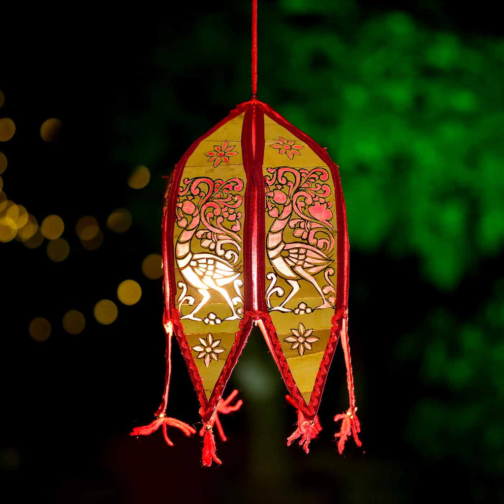 Decorative Palm Leaf Lantern