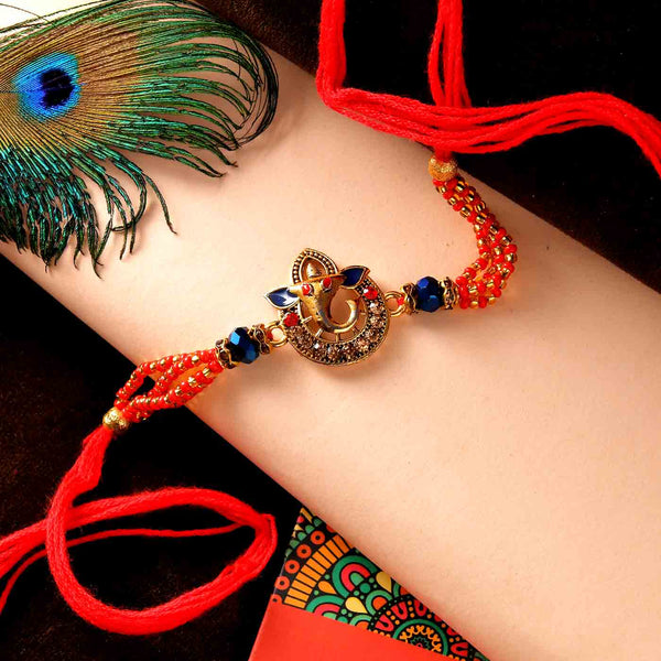 Ganesha Rakhi With Chocolate Paan Dates & Dates
