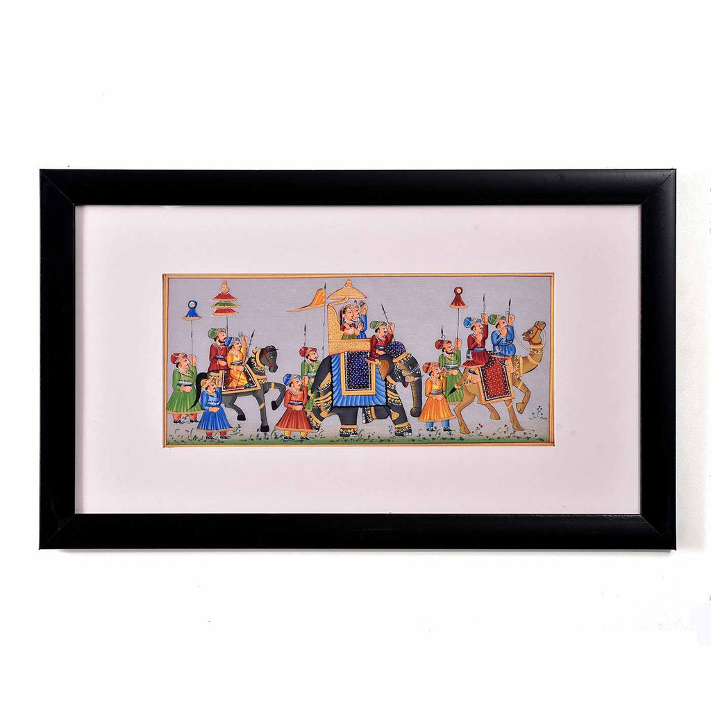 Exotic Mughal Miniature Painting (17.5*10.5 Inches)