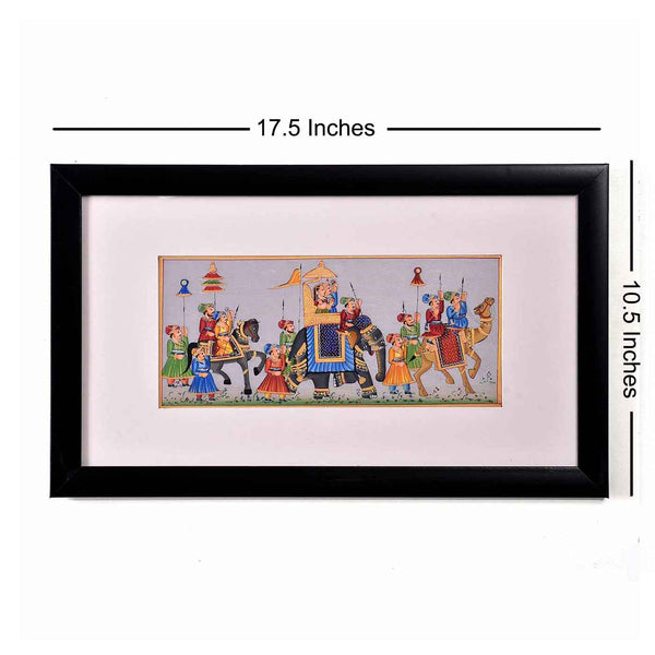 Exotic Mughal Miniature Painting (17.5*10.5 Inches)