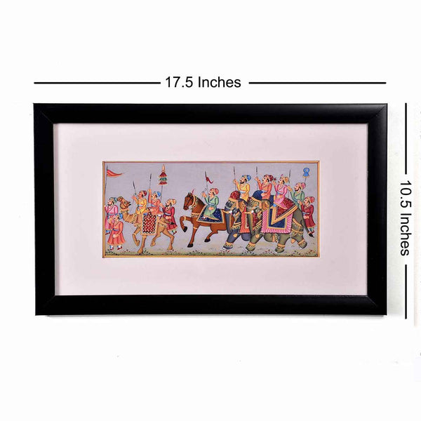Grand Mughal Miniature Painting (17.5*10.5 Inches)