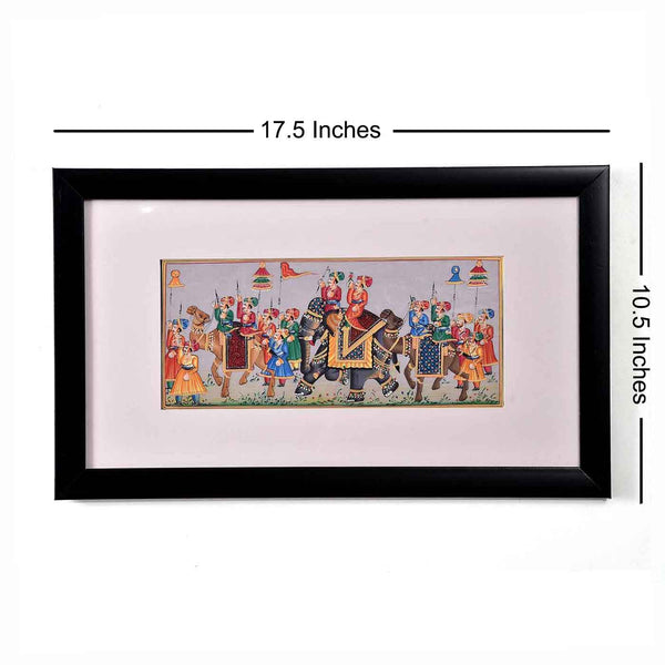 Miniature Art Mughal Painting (17.5*10.5 Inches)