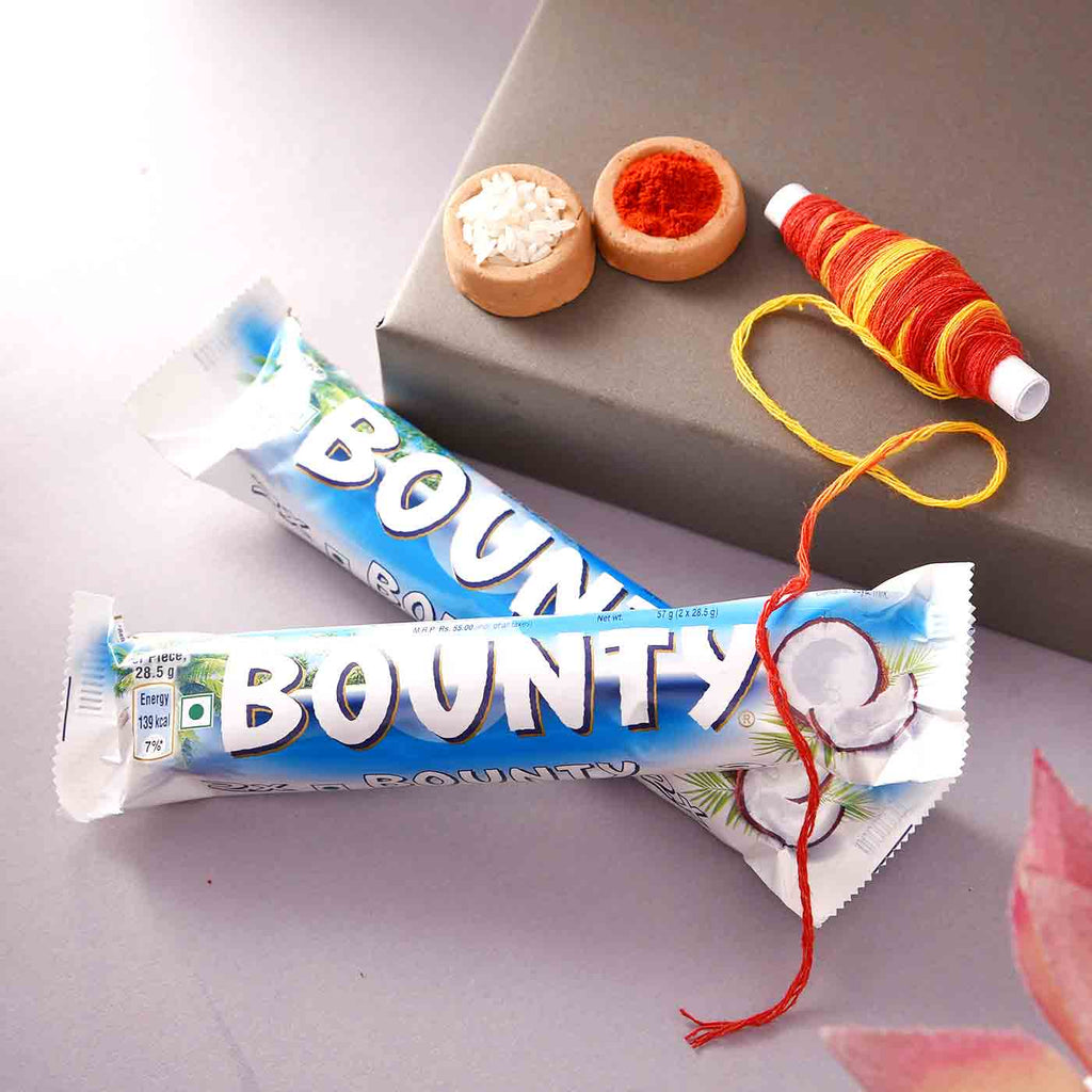 Inviting Bhai Dooj Combo Of Bounty Chocolates