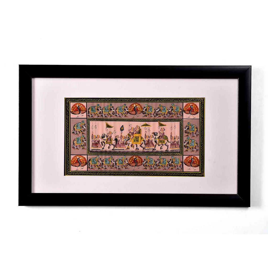 Mughal Animals Mughal Paintings (17.5*10.5 Inches)