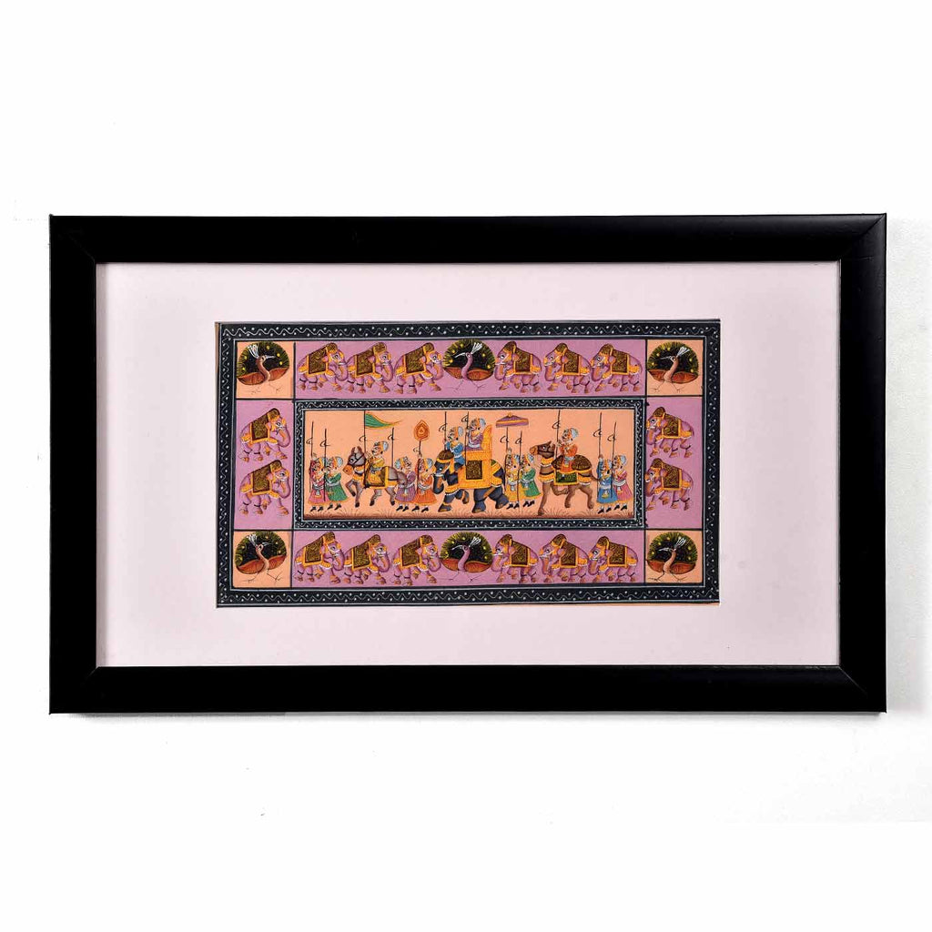 Rajasthani Folk Art Painting (17.5*10.5 Inches)