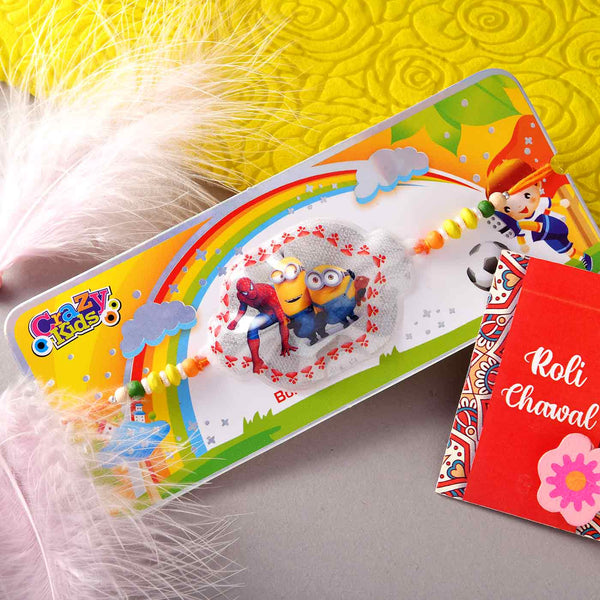 Cartoon LED Rakhi Hamper With Chocochip Cookies & Assorted Chocolated