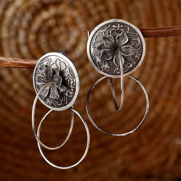 Alluring Oxidized Hoops