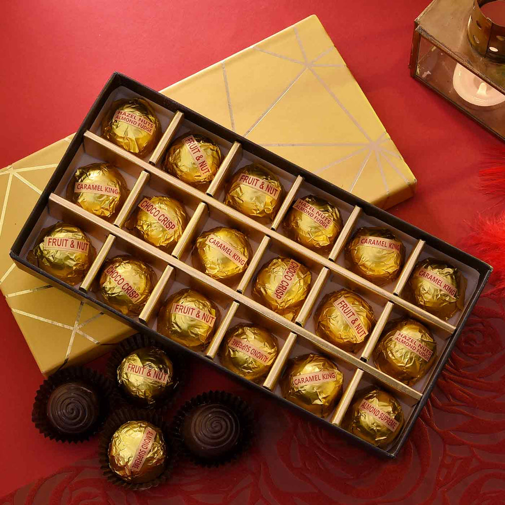 Golden Elegant Flavored Chocolates
