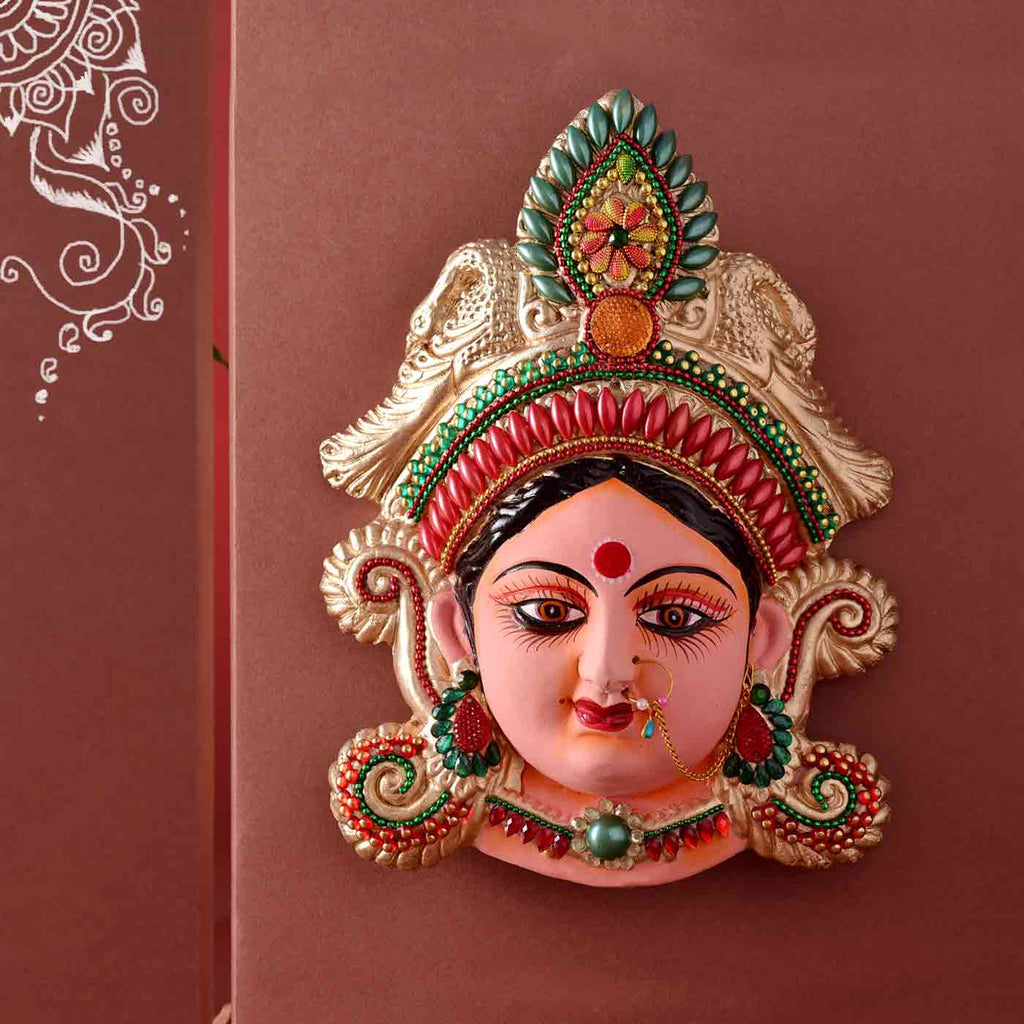 Traditional Goddess Durga Maa Idol (9 Inches)