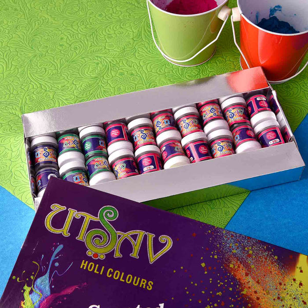 Colourful Utsav Fragrant Set Of 20 Holi Colours