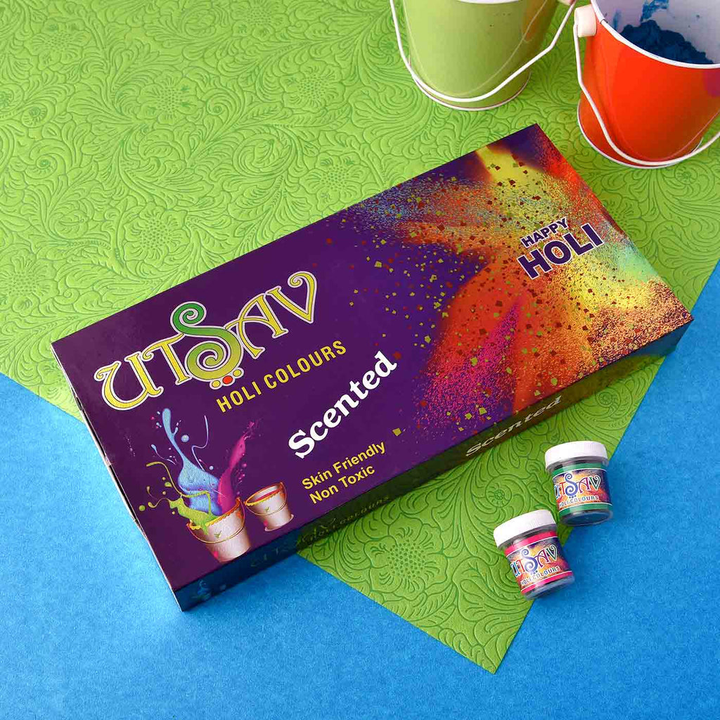 Colourful Utsav Fragrant Set Of 20 Holi Colours