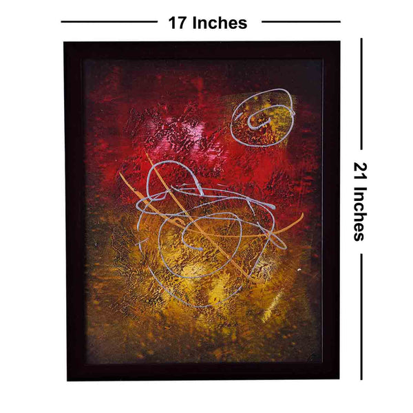 Awe-Inspiring Abstract Painting (Framed, 17*11)