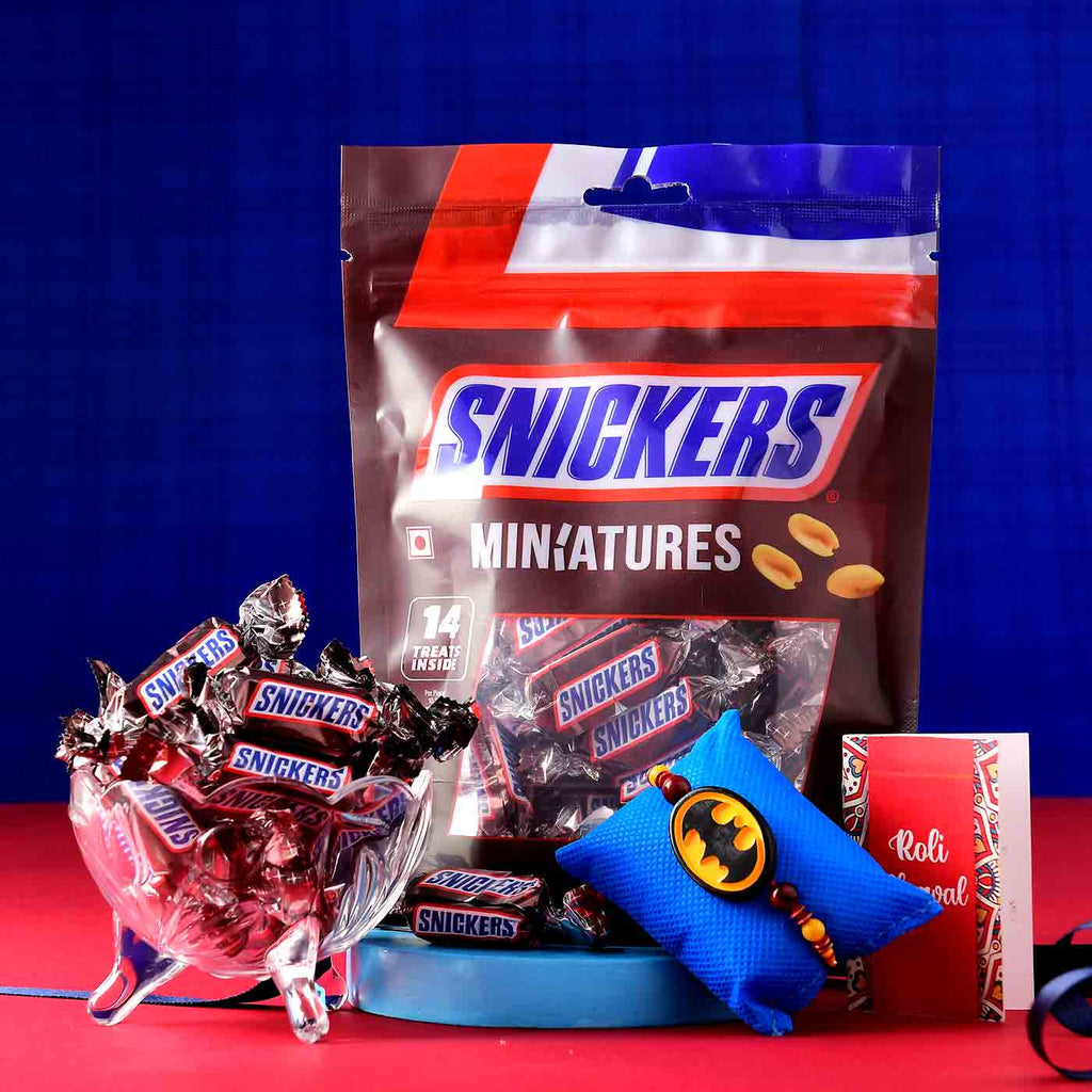 Batman Rakhi With Miniature Chocolate Candy