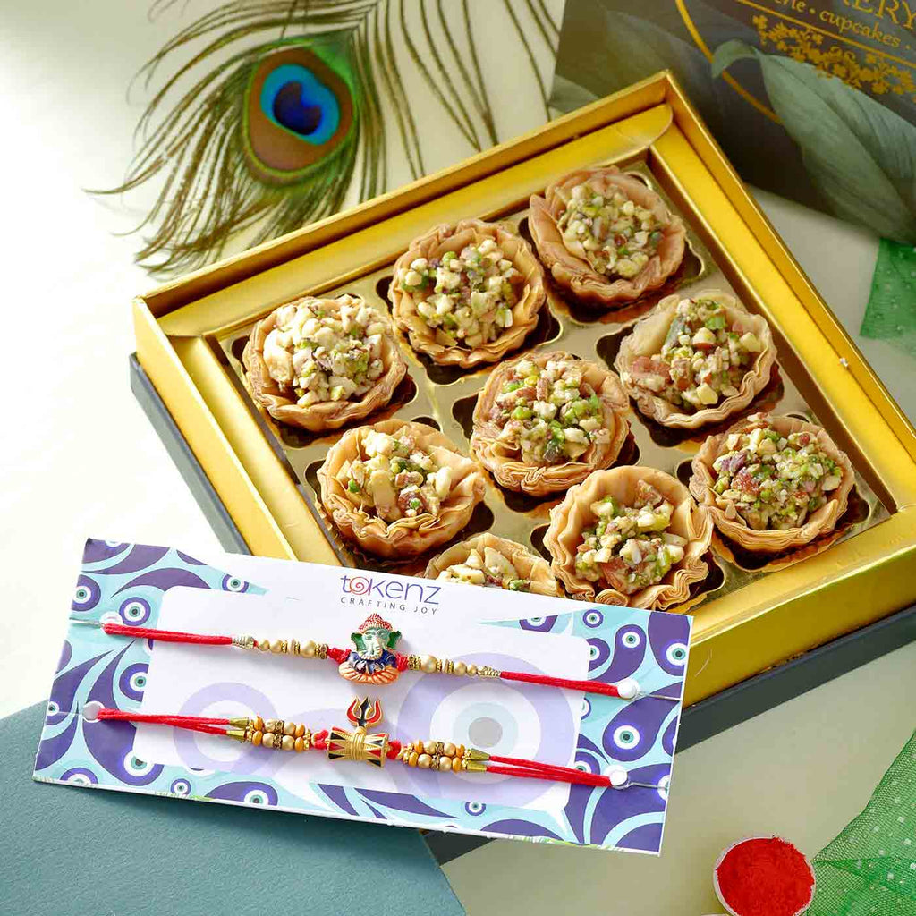 Spiritual Set Of 2 Rakhis With Desert