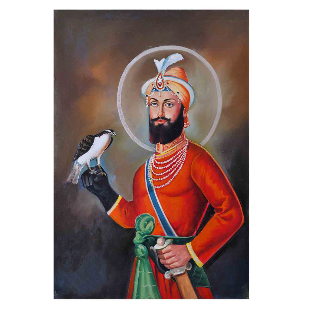 Prestigious Guru Gobind Singh Portrait Painting (24*35 Inches)