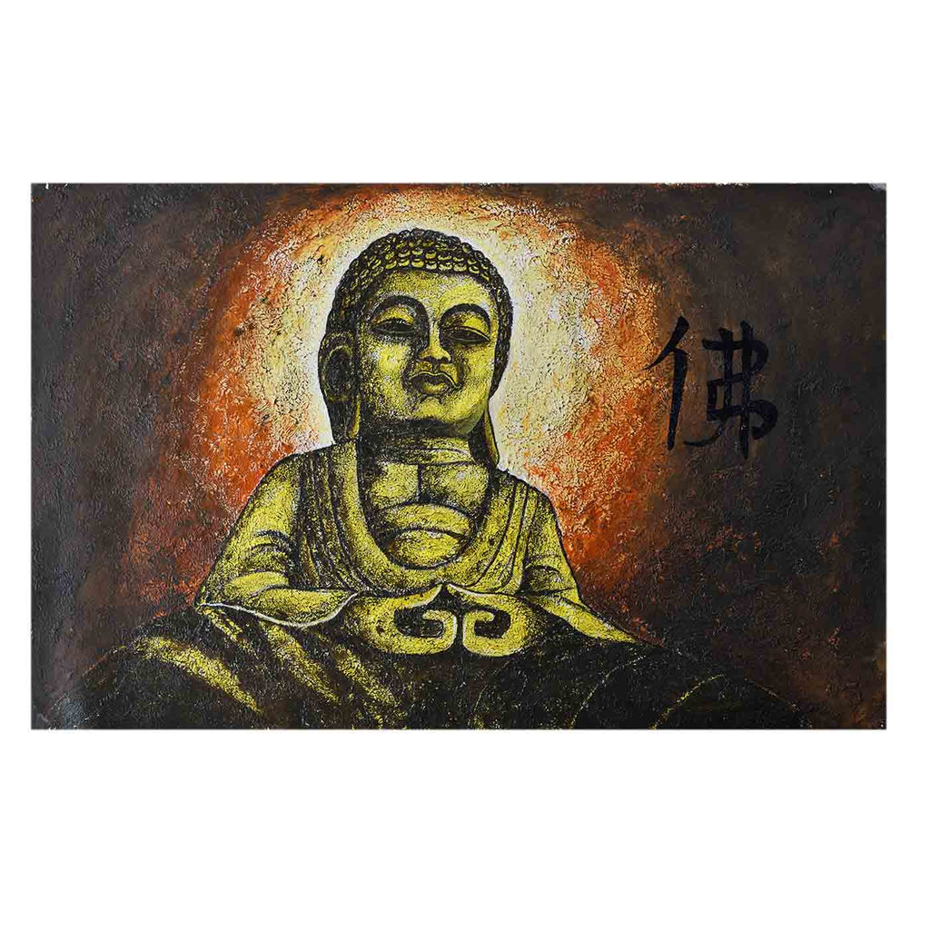Enlightened Lord Buddha Portrait Painting (36*24 Inches)
