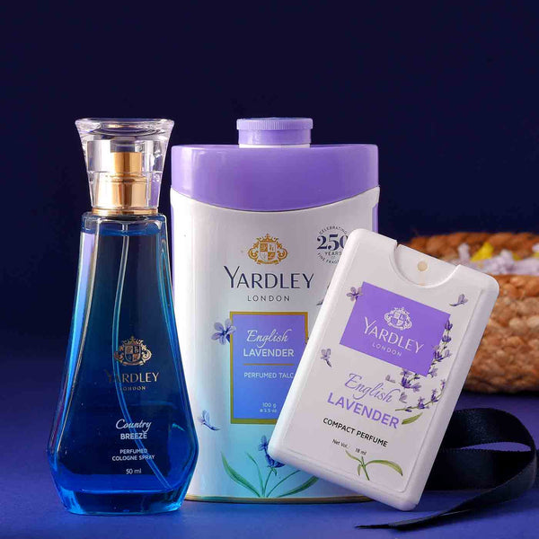 Exotic Hamper With Yardley Perfume Spray Talc Perfume & Chocolates