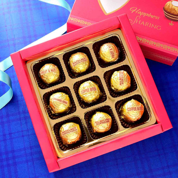 Classy Pearl Rakhi Set Of 2 With Chocolate