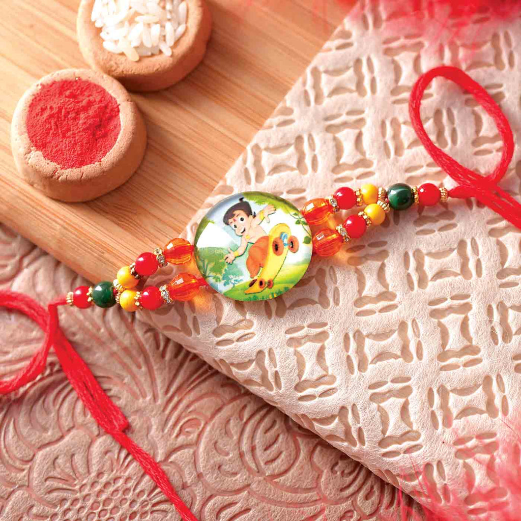 Chota Bheem Beads Rakhi For Kids